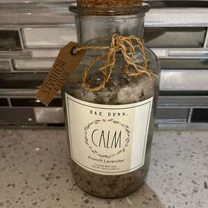 Rae Dunn Calm French Lavender Bath Salts with Cork Lid